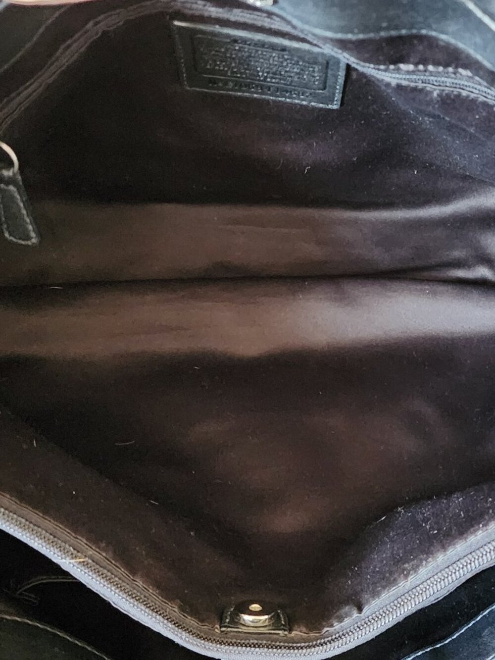 Coach Penelope Black Pebbled Leather Satchel Shoulder Bag - Picture 10 of 11